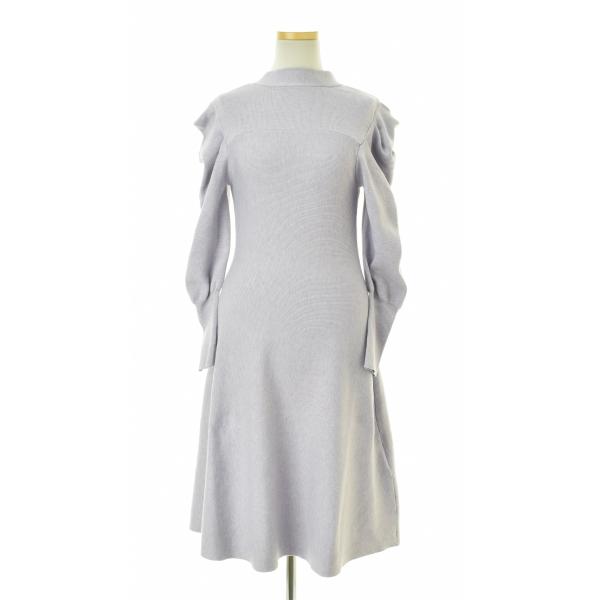 Lily Brown / リリーブラウン LWNO224079 バックリボンニット 長袖ワンピース