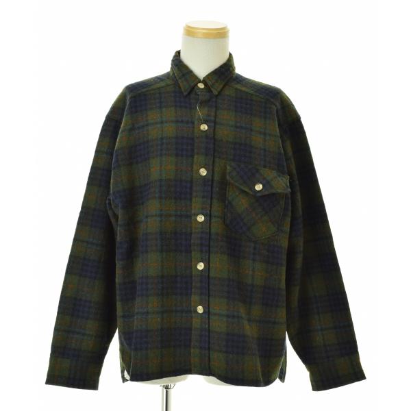 WOOLRICH / ウールリッチ USA製 ウールチェック 長袖シャツ