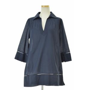 y□バーバリーブルーレーベル/BURBERRY フリル 半袖ブラウス/シャツ