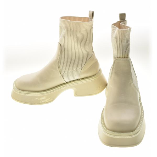 JEANASIS / ジーナシス JS081271ST サイドゴア スクエアトゥ ブーツ