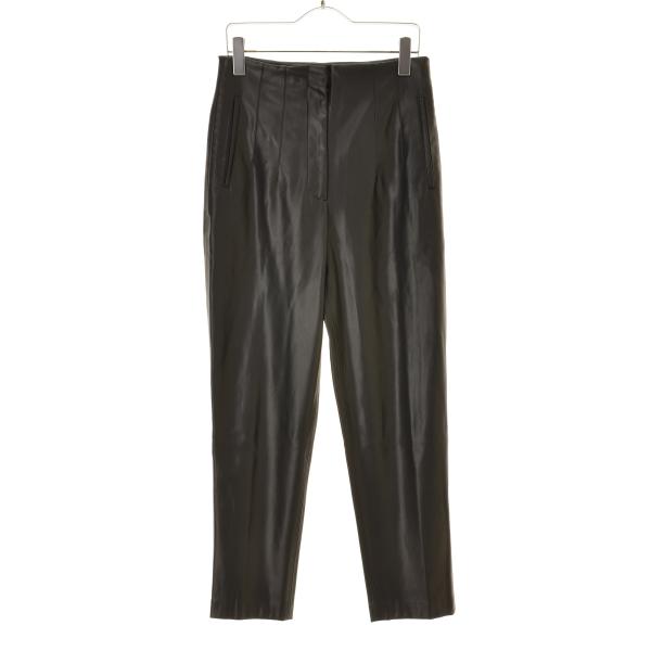 ZARA / ザラ ハイライズ フェイクレザー テーパード パンツ