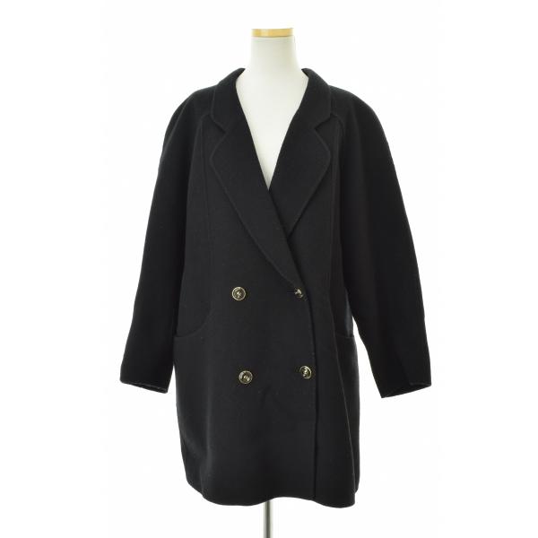 ELEGANT LANERIE LUIGI COLOMBO ダブルブレステッド ウールコート