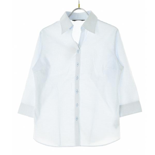 BRICK HOUSE / ブリックハウス ドットボーダー 七分袖シャツ
