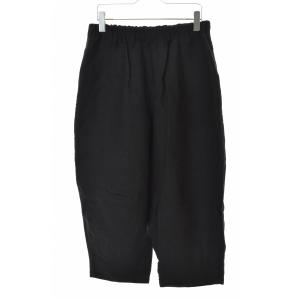 HUIS. / ハウス 506-2901-09BLK 遠州織物バンブーリネンバルーン パンツ