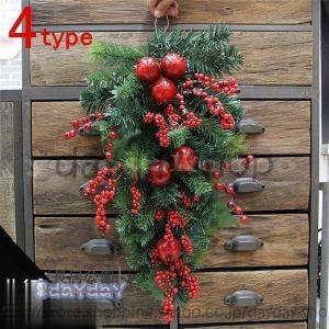 クリスマスリースクリスマススワッグ大きいオーナメ...の商品画像