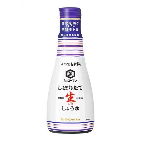 キッコーマン しぼりたて生醤油 200ml