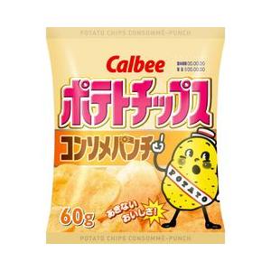 カルビー ポテトチップス コンソメパンチ 1箱60g12袋入｜kani
