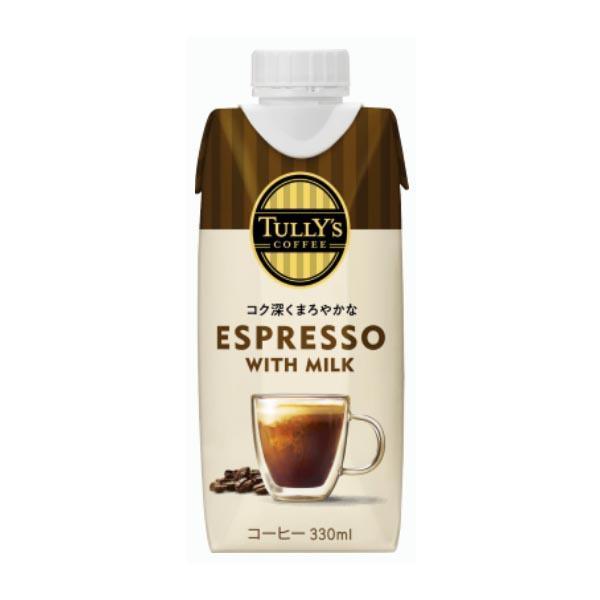 伊藤園 タリーズ エスプレッソ WITH MILK キャップ付き 紙330ml1箱12本