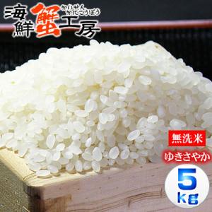 お米 北海道産 鵡川米 ゆきさやか 精米 5kg 無洗米 ノーブレンド単一米 お取り寄せ グルメ 北海道 ギフト ポイント利用 爆買