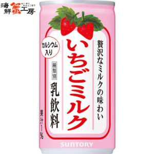 いちごミルク 190g缶×30本 サントリー 乳飲料 送料無料｜kanikoubou