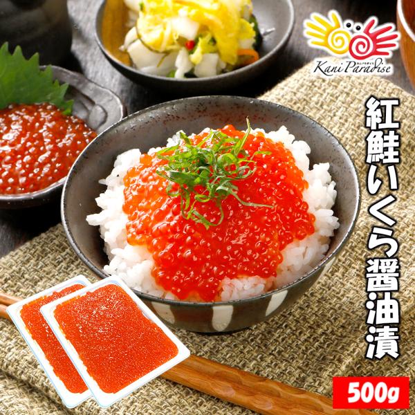 いくら イクラ 紅鮭いくら醤油漬け 500g (250g×2パック) 小粒 海鮮丼 ちらし寿司 贈り...