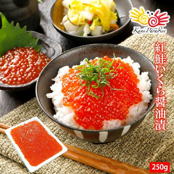 いくら イクラ 醤油漬け ( 紅鮭 ) 紅鮭いくら 250g イクラ 小粒 海鮮丼 ちらし寿司 贈り...