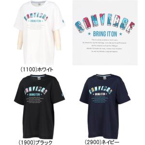 メール便無料 コンバース Tシャツ レディース プリント 女性 女子 CB341351 ミニバス バスケット｜kanisponet