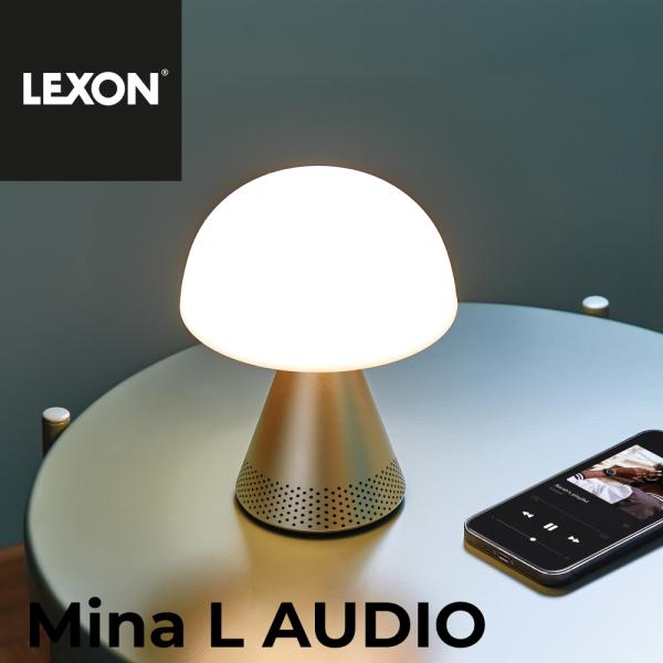 LEXON ポータブル LEDスピーカー Mina L Audio SOFT GOLD
