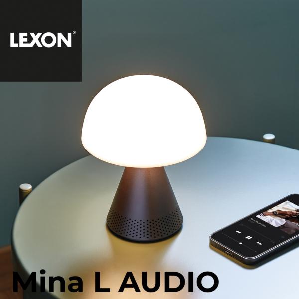 LEXON ポータブル LEDスピーカー Mina L Audio GUN METAL