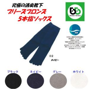 ブリーズブロンズ Breeze Bronze 究極の消臭 5本指ソックス