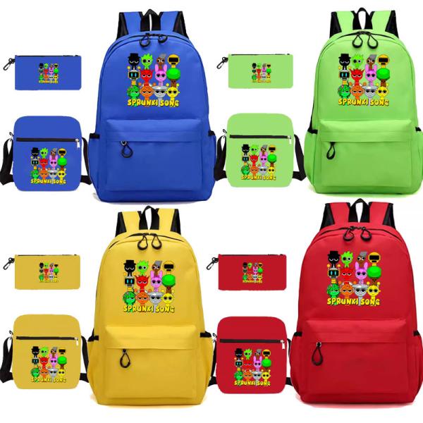 スプランキー sprunki リュック 3点セット 鞄と筆箱 子供用 男の子 女の子 リュックサック...