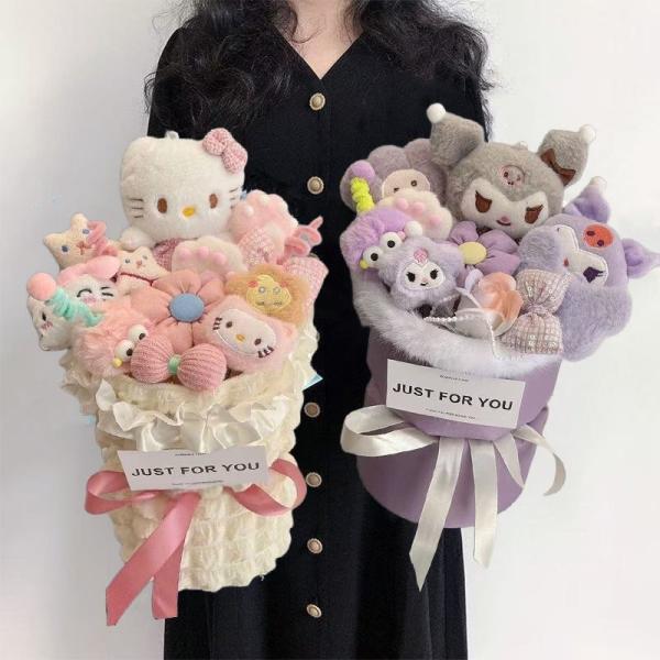 花束 サンリオキャラクター フローラル　ソープフラワーブーケ シャボンフラワー 結婚祝い 結婚式 誕...