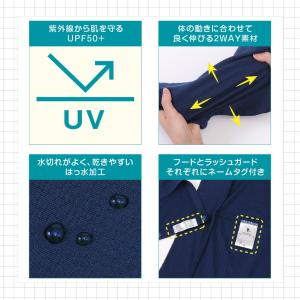 シャインガード ラッシュガード 夏 パーカー ...の詳細画像3