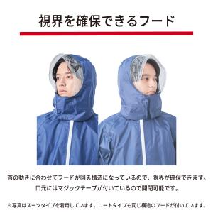 レインコート 中学生 リュック対応 ヘルメット...の詳細画像3