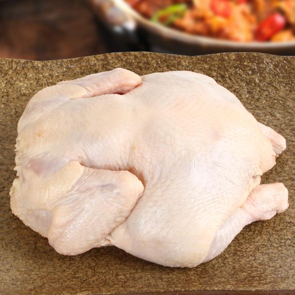 [凍]参鶏湯や白熟（水炊き）用の丸鶏 約1kg ブラジル産/韓国料理 骨付き鳥 骨付きもも肉