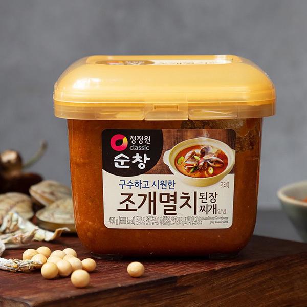 [スンチャン] あさりいわし入り チゲ専用テンジャン/チゲ用味噌(450g) 韓国市場 爆買