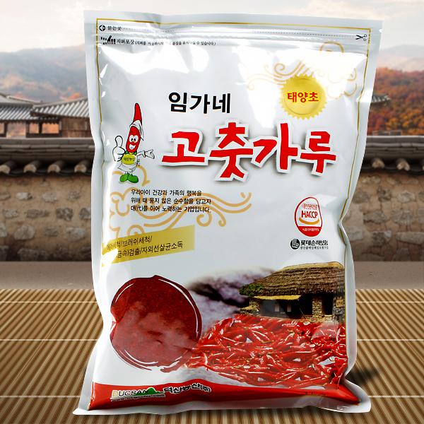 イムガネ唐辛子粉 1kg　1箱（1250円×10個）-キムチ用辛め(粗い)/韓国調味料/韓国唐辛子