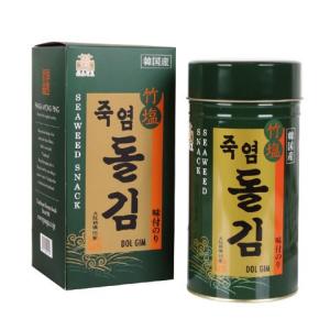 竹塩生岩海苔(180枚入×1缶)/韓国海苔/味付け海苔/韓国食品【賞味期限2024/7/26】