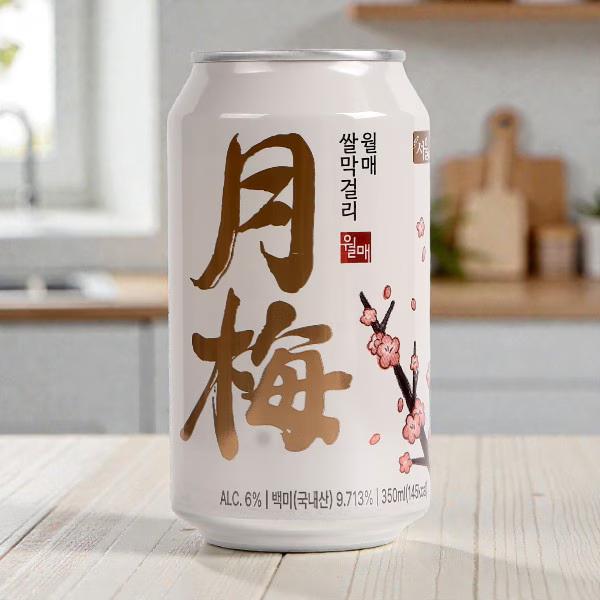 ソウル米マッコリ（缶）350ml 1箱24本(340円×24本)