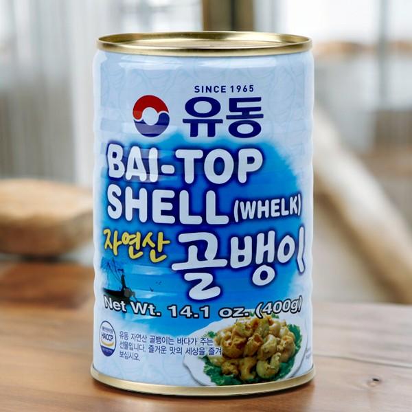 つぶ貝缶詰(自然産)400g/韓国缶詰/韓国つぶ貝缶詰