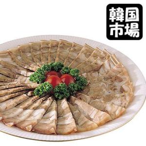[冷]豚頭の片肉(ピョンユック)スライス約300g/韓国スンデ/韓国食品
