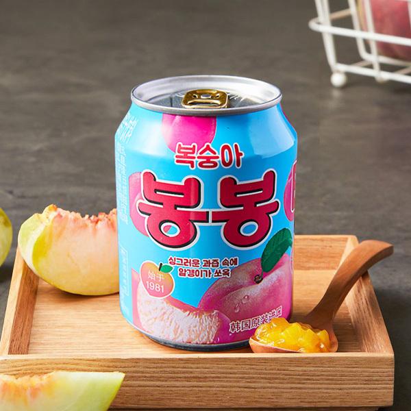 「ヘテ」モモ ジュース/238ml/ボンボンジュース/韓国飲料/韓国ドリンク