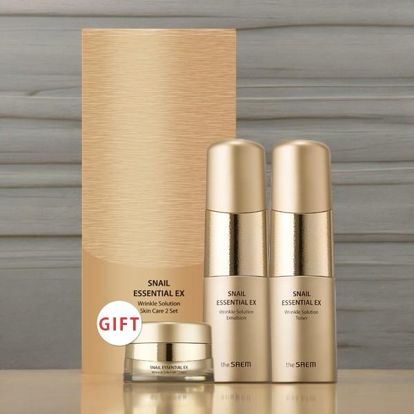[the saem]ザセム スネイル エッセンシャル EX スキンケア 2セット プレゼント