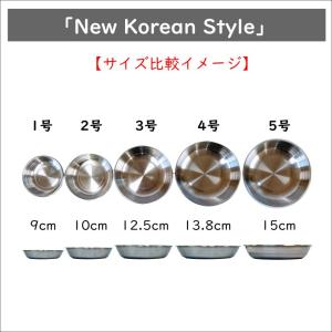韓国 市場 食堂のステンレス小皿 1号 9cmの詳細画像3