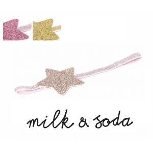 子供 キッズ ヘアアクセサリー Milk & Soda ミルク アンド ソーダ　SHOOTING STARS STRETCH HEADBAND　シューティング スターズ ストレッチ ヘッドバンド｜kanmuriya