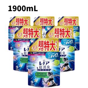 【6個セット】 レノア スポーツ 柔軟剤 詰め替え 1900ml 超メガ特大サイズ フレッシュシトラス
