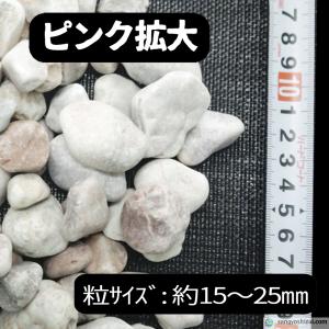 ナチュラルストーン ペブル ピンク 10kg/...の詳細画像1
