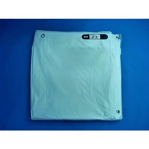 KUS 白防炎シート 7.2m×9.0m 2枚入/CS 厚手タイプ 消防庁認定 防炎認定 PVC 建...