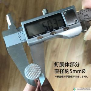 大頭釘 黒丸付き 長さ25cm 太さ5mm 4...の詳細画像4