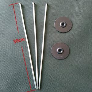 大頭釘 黒丸付き 長さ30cm 太さ5mm 2...の詳細画像1