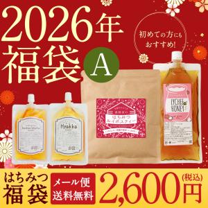 【 2026年 新春はちみつ福袋A 】 福袋 2026 中身が見える 蜂蜜 食品 新春 お試し 数量 期間 限定 メール便 送料無料 ルイボスティー 百花蜂蜜 ライチ蜂蜜