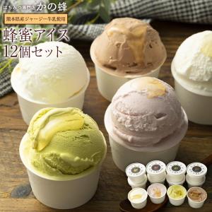 はちみつ 蜂蜜 ハチミツ ギフト 数量限定 蜂蜜アイス12個 4種×3個 冷凍便 国産 ミルク ストロベリー ピスタチオ チョコ スイーツ 送料無料｜kanohachi