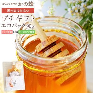 選べるはちみつ プチギフト エコパック 90g ライチ蜂蜜 ヨーロピアン蜂蜜 ギフト お試し はちみつ専門店 かの蜂