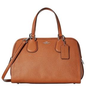 コーチCOACHバッグ 2016春新作 ノリータ サッチェル イン ペブル レザー  シルバー サドル 35650｜kanonstory