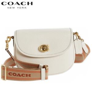 2024新作 コーチ COACH ショルダーバッグ 斜め掛け ブティックライン 2024新作 ウイロー レザー サドル クロスボディ バッグ チョーク 正規品 日本未入荷｜kanonstory