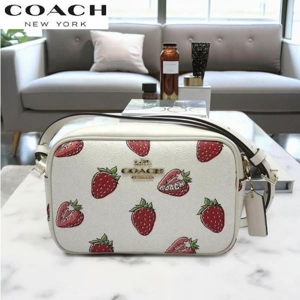 コーチ COACH CBA80 2026新作セール いちご ショルダーバッグ カメラ バッグ アウト...