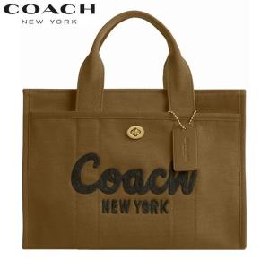 コーチ バッグ 2025秋冬新作セール CP158 トートバッグ ショルダーバッグ 2WAY 斜め掛け クロスボディ COACH キャンバス カーゴ トート オリーブ ブラウン