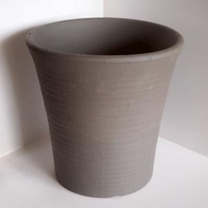 三河焼ラルゴグレー陶器鉢　口径25cm｜kanosha