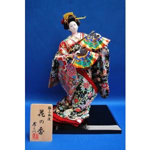 レトロ　市松人形 　華の舞　峰徳作　日本人形 コレクション 極上本頭 市松人形 華千代（ちりめん） : 加納屋北岸 - 通販 - Yahoo