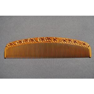 本つげ櫛（ケース付き）細目 5寸 : 加納屋北岸 - 通販 - Yahoo